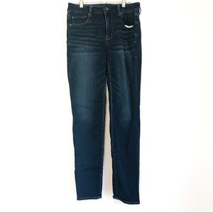 American Eagle High Rise Dark Wash Jeans 12 Long